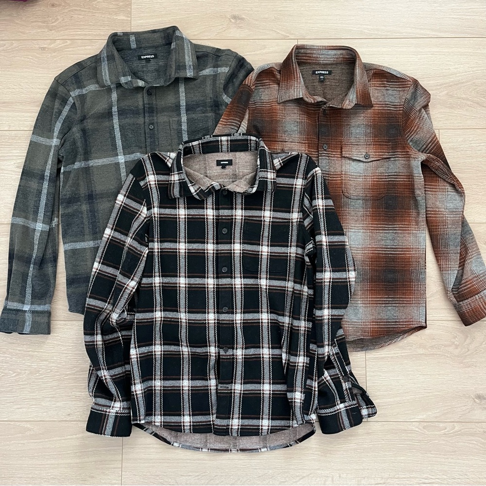 Express Men's Casual Button Down Shirts Size Medium